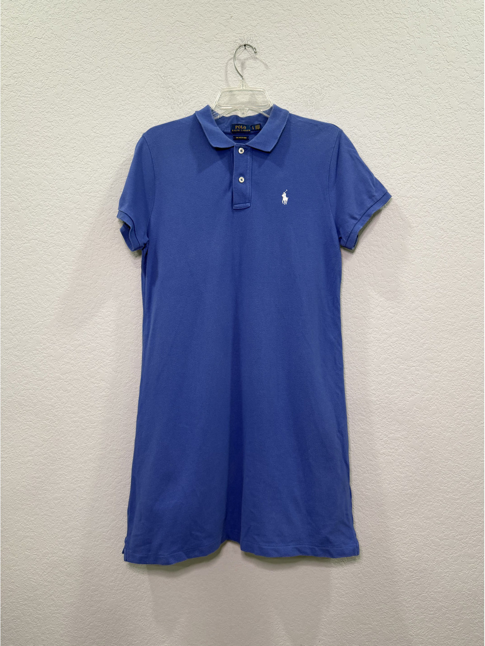 Polo Ralph Lauren Women's "The Mesh Mini" Dress in Blue - L